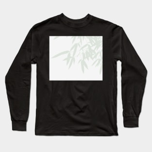 Leaves #Bamboo #Grey Long Sleeve T-Shirt